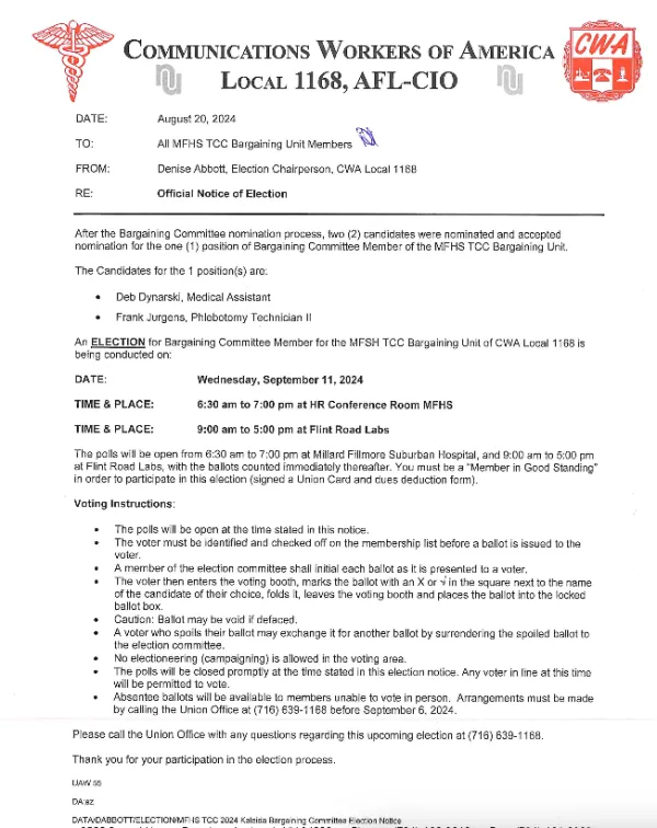 Notice of Election - MFS TCC